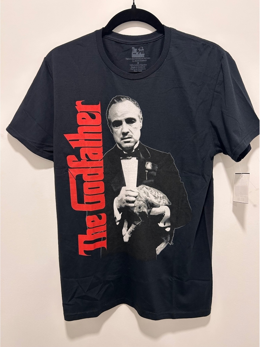The Godfather Graphic T-Shirt Size S Black Cotton Made in Honduras